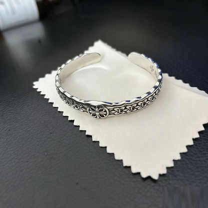 Cross Opening Retro Bracelet Skull Bullet Nail Text Sword Bracelet