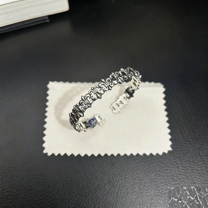 Cross Opening Retro Bracelet Skull Bullet Nail Text Sword Bracelet