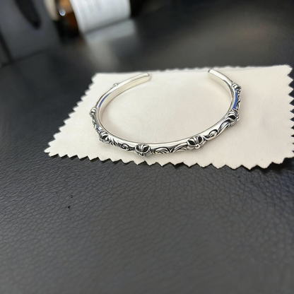 Cross Opening Retro Bracelet Skull Bullet Nail Text Sword Bracelet