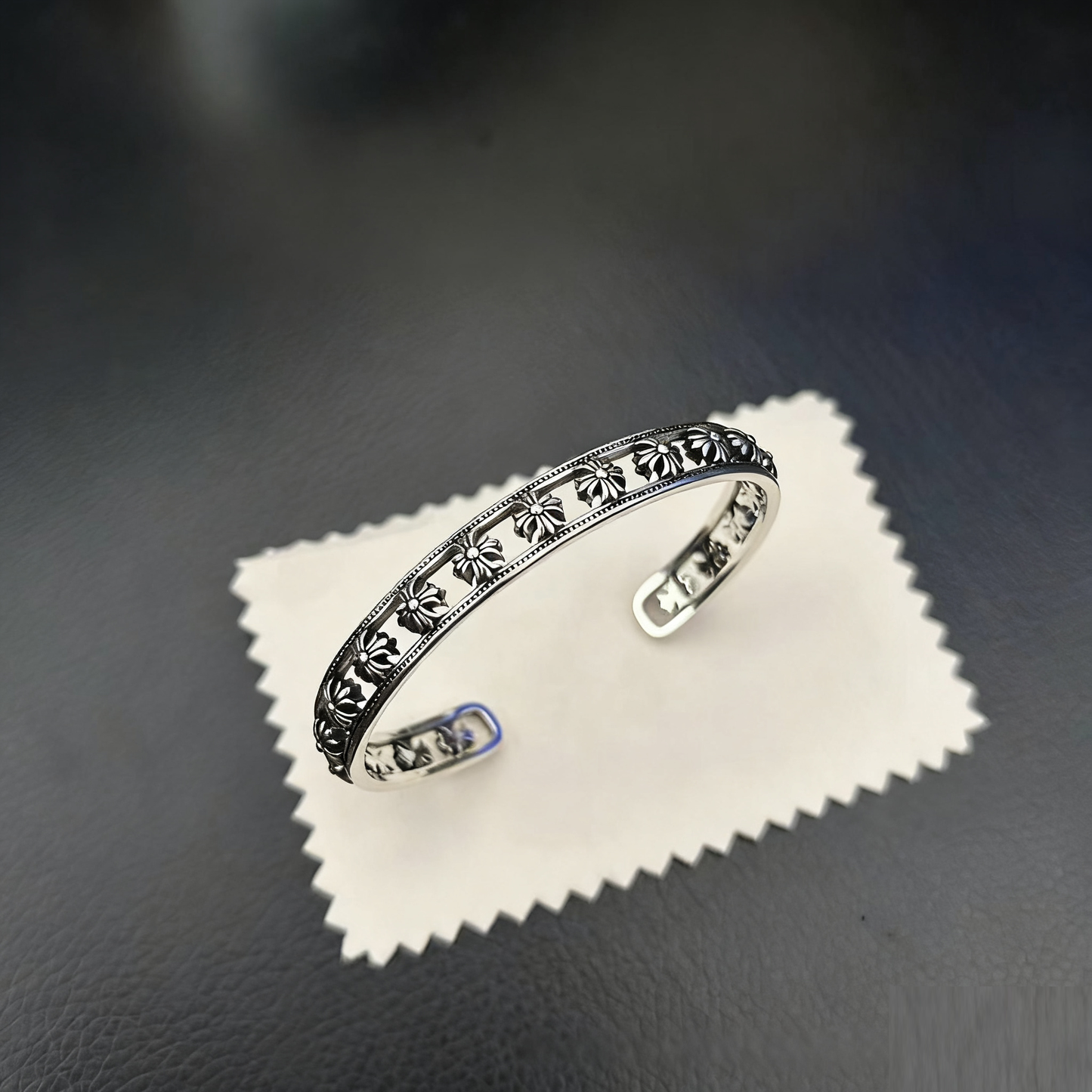 Cross Opening Retro Bracelet Skull Bullet Nail Text Sword Bracelet