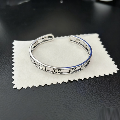 Cross Opening Retro Bracelet Skull Bullet Nail Text Sword Bracelet